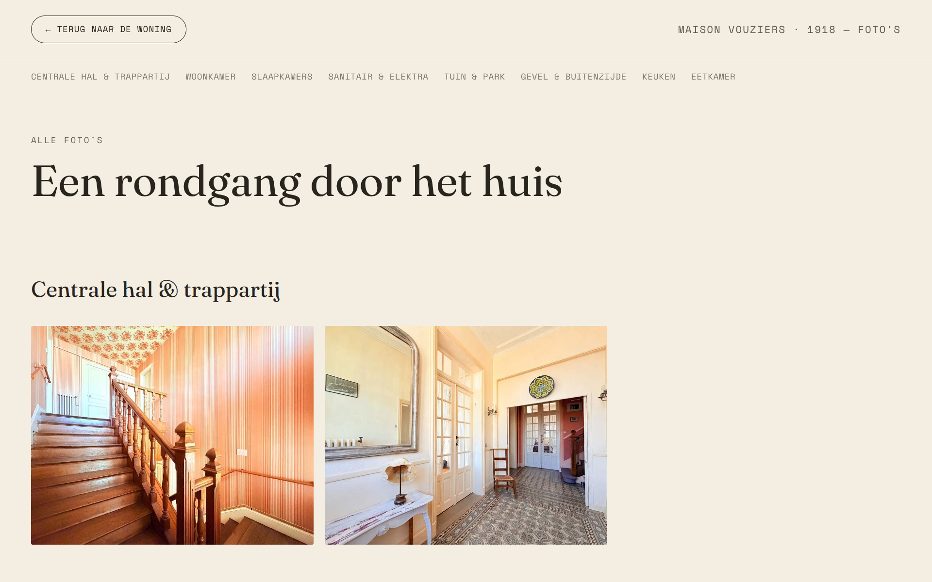 Maison Marizys website